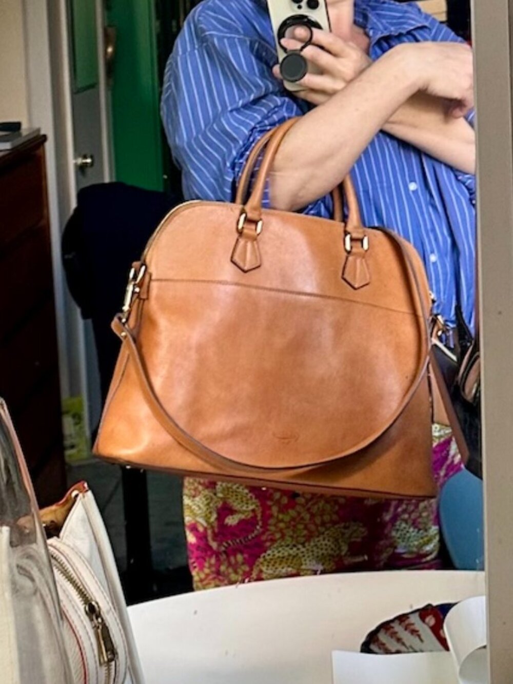 Boldrini Selleria Large Satchel Bolide Laptop Bag Crossbody Travel